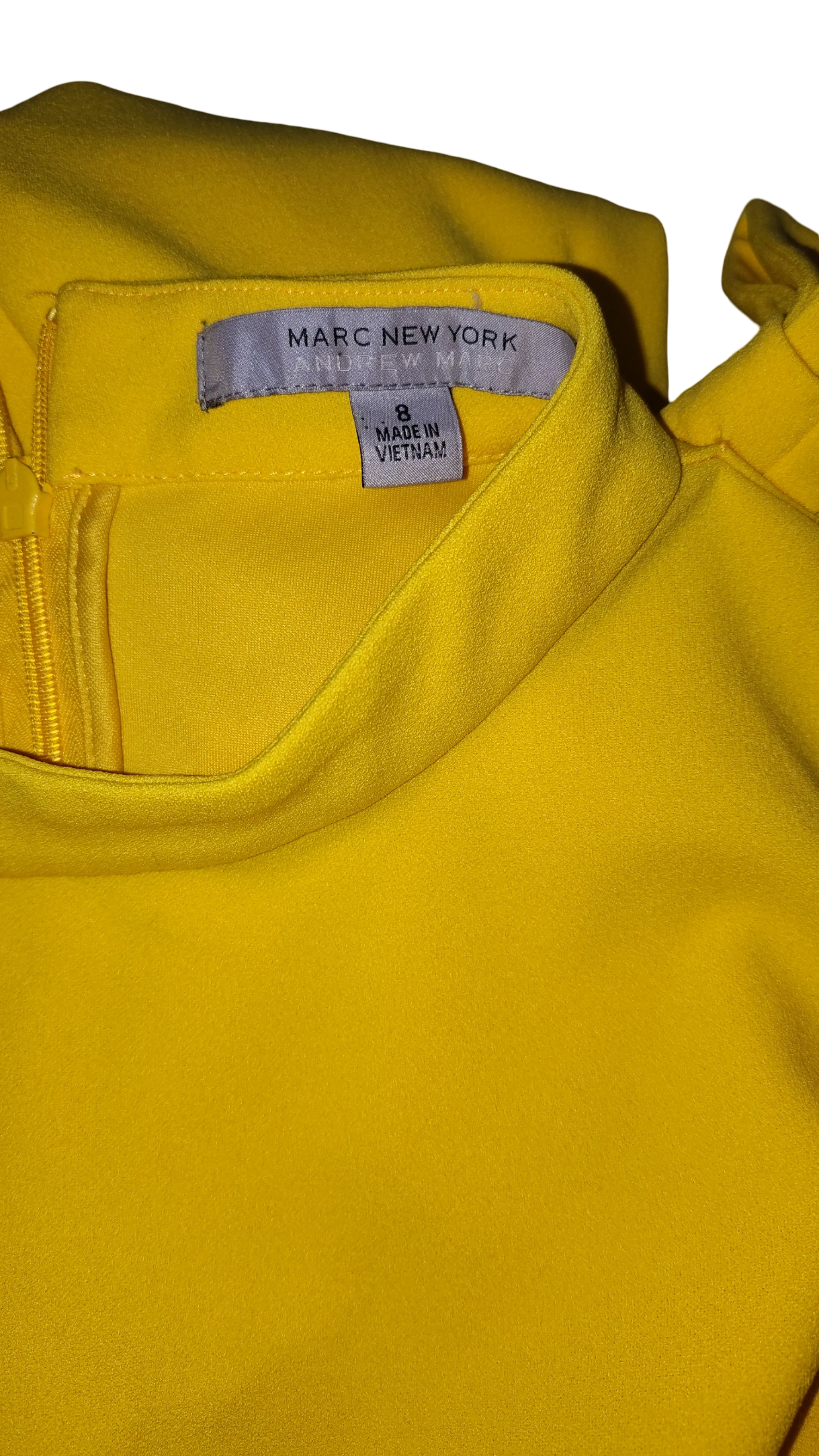 Vestido dama color amarillo, talla 8